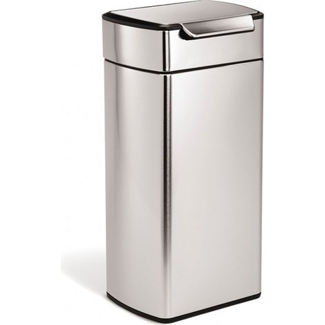 simplehuman  Pattumiera touch  acciaio inox opaco  capacità 30 (1/3)