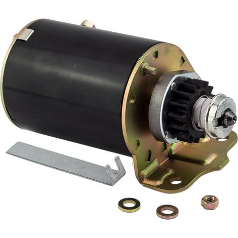 Startermotor Motor de arranque para Briggs & Stratton 11-16 CV bulbos 190452 para Cub Cadet 16T piñón 393499 (1/5)