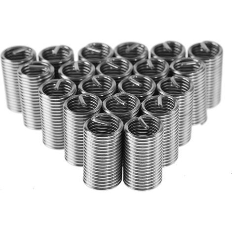 Insert filetés hélicoïdaux en acier inoxydable SS304, bobine de fil enroulé M14 (20 pièces, M14x2x3D) (1/5)