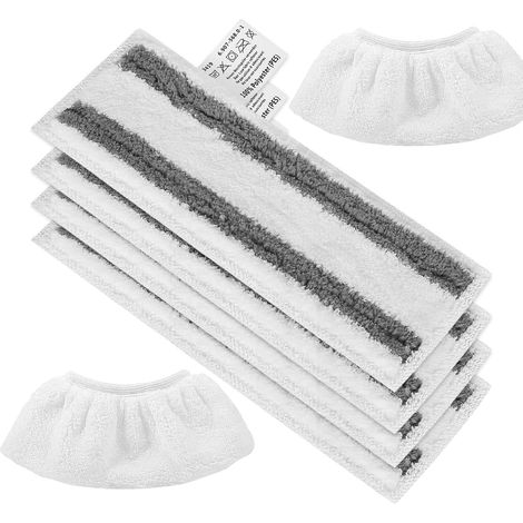 6 Recharge pour Kärcher Nettoyeur Vapeur Bonnettes Serpillere Recharge Kit (1/5)