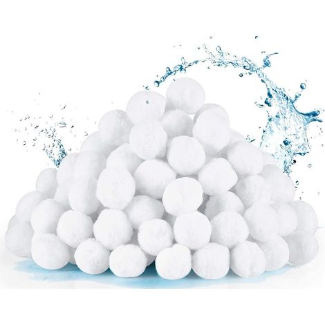 Balles De Filtration De La Piscine 1200g, Balles De Filtration Piscine Boule De Nettoyage, Filtre À Fibres Pour Filtres De Sable De Piscine Filtres À L'eau Des