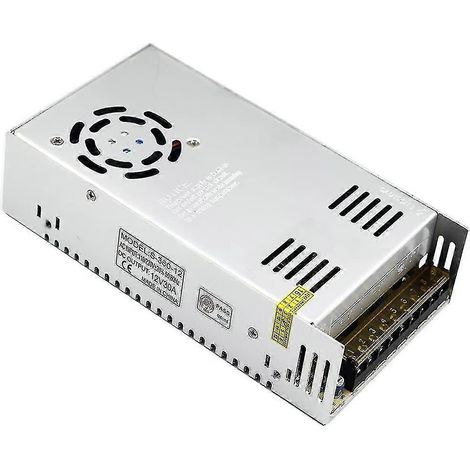 Alimentation à découpage universelle régulée 12 V CC 30 A 360 W - Haute efficacité, performances fiables - Bonne (1/5)