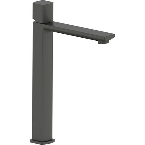 Miscelatore lavabo alto in ottone finitura gungrey con portata limitata - serie Marte (1/2)