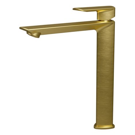 Mitigeur Lavabo Profilo Haut Avec Vidage Up&D Laiton Or Brosse - CRISTINA ONDYNA PF22296P