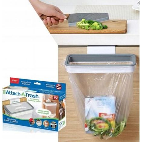 Poubelle de cuisine trois en un, grise, une poubelle pratique et pratique adaptée aux cuisines domestiques, très pratique (1/5)