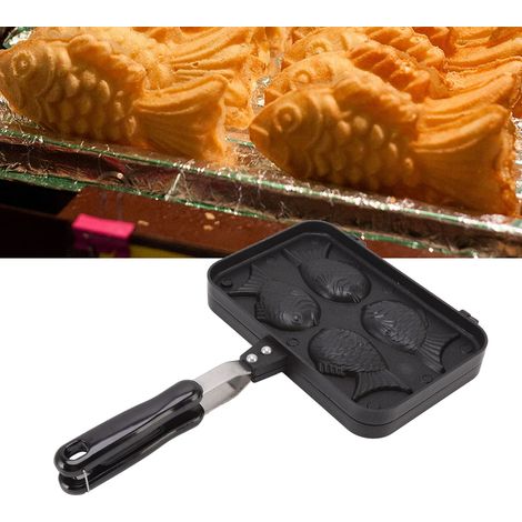 Moule à gaufres Taiyaki en forme de poisson, antiadhésif, double cuisson. (1/5)