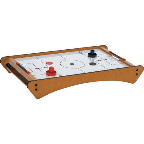 2.5FT Tabletop Air Hockey Game Table Wooden Portable Party Gaming Toy for Kids Children Adult