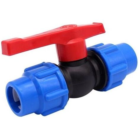 Vanne d'arrêt pour conduites d'eau en PEHD ou alcaline de 25 mm (25 mm) (1/3)