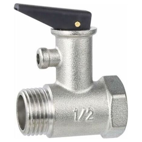 CHOYCLIT Soupape de Décharge de Pression de Sécurité de Chaudière de Qualité Supérieure pour Chauffe eau,DN15 (1/4)