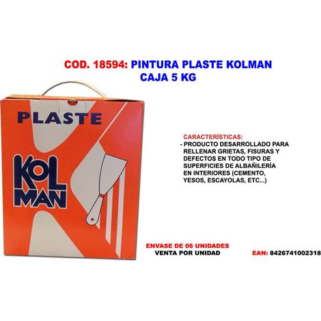 Vernice per plastica Kolman 5 kg