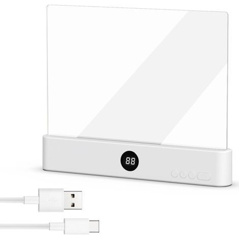 Lampe De Lecture, éCran Plat Intelligent Led Lampe Lecture,Lumiere Livre Multifonctionnel,Chargement Usb Avec Fonction Minuterie,Lampe De Lecture Pour Lire Au Lit Veilleuse,Pour Lecture Et éClaira (A) (1/5)