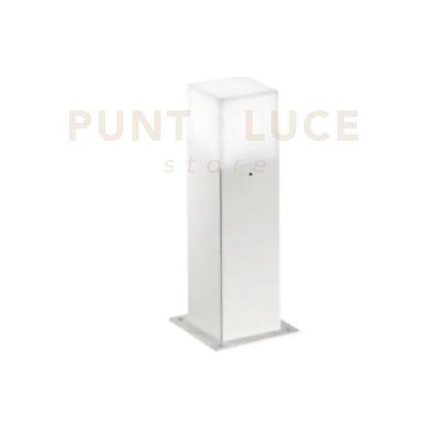 GES401- PALETTO ALLUMINIO 1 LUCE ATTACCO E27 COLORE BIANCO H.30CM