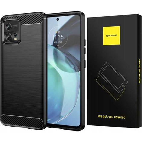 Étui Spacecase Carbon pour Motorola Moto G72 noir (1/5)