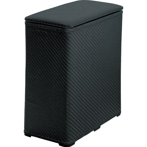 GEDY 20381400300 AMBROGIO Cesto para la ropa con tapa 70 L negro - ref: 20381400300 (1/2)