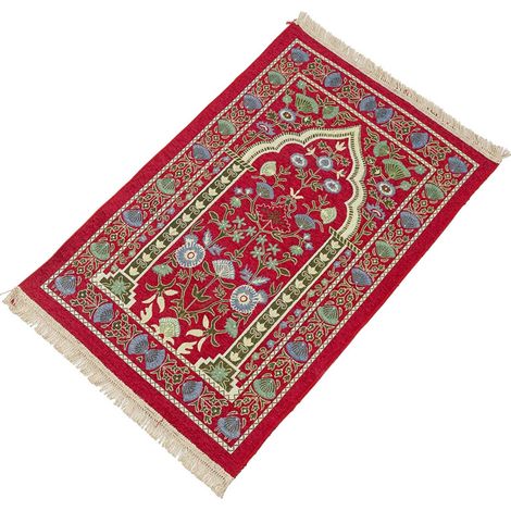 Manta de oración, alfombra de suelo, tapete de oración - Rojo