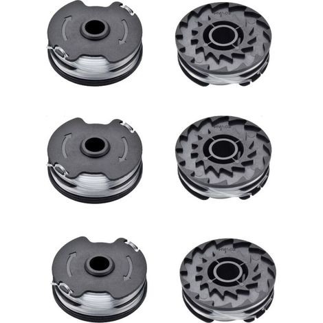 Ecleanfy - Lot de 6 bobines de fil nylon 1,6mm x 6,5m – Compatible débroussailleuses Parkside PRTA 20-Li A1/B2/C3 – Haute durabilité (1/4)