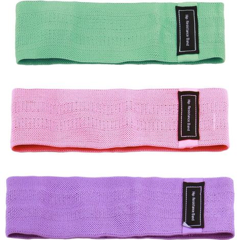 [MAI USATO]Fasce elastiche in tessuto per lo sviluppo muscolare, 3 livelli di resistenza Fasce elastiche fitness per yoga, pilates, squat, rafforzamento muscolare - Diversi livelli di resistenza, anti (1/5)