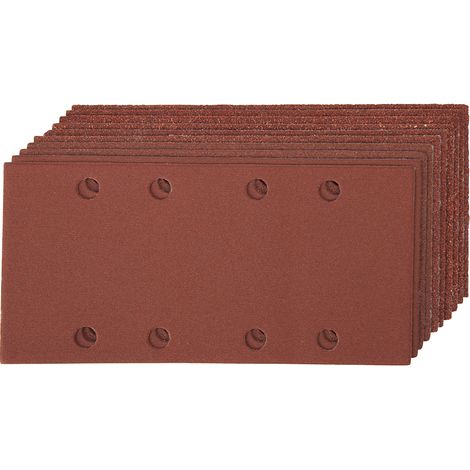 Feuilles abrasives auto-agrippantes perforées 1/3, 10 feuilles