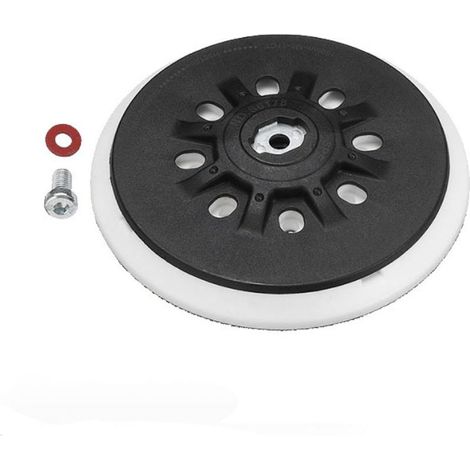 150 mm (6 pouces) Plateau de ponage 8 trous compatible avec les ponceuses orbitales Bos-ch Festool ETS 150, ETS EC 150, LEX 150, WTS 150/7 498987 (souple),pour Ponceuse Excentrique (1/5)