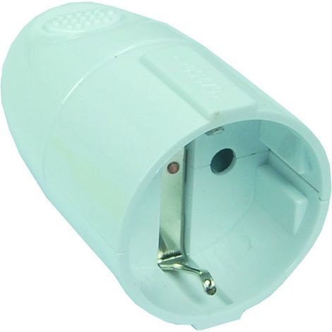 Presa schuko 2P+T bianca - 16A - confezione 10pz - SYNTESY