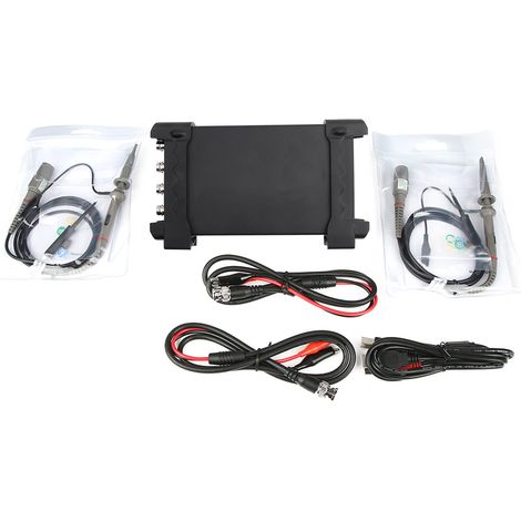 Oscilloscope numérique 4 canaux 70MHz 1GSa/s PC USB 6074BC, stockage 64K, écran digital, mesure électronique précise, connectique PC, testeur de signal haute performance. (1/5)