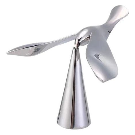 Ouvre-bouteille en acier inoxydable chromé – Design original en forme d'oiseau – Équilibre sur bord étroit – Accessoire décoratif et fonctionnel