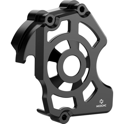 Tapa del piñón, aluminio de calidad aeronáutica, fácil acceso para mantenimiento, color negro. (1/2)
