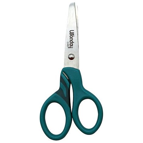 Ciseaux droitiers asymétriques bout rond Caïd Wonday 13 cm (1/3)