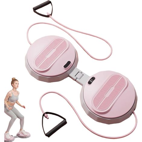 Twist Waist Disc Board pliable, comptage intelligent avec cordon de serrage, tour de taille debout, disque de torsion de la taille pour exercices du cœur et des abdos, massage des pieds, idéal pour (1/5)