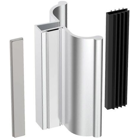Aimant pour porte de douche, poignée de porte de douche sans cadre de 7,6 cm (3 pouces) - Parfait-AquaForge (1/5)