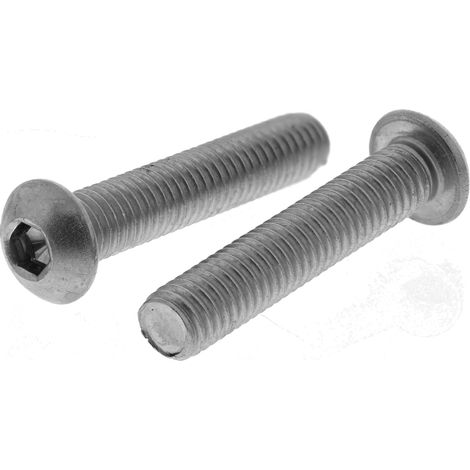 Vis à six pans creux, M8 x 40mm, tête Vis bombée à tête creuse hexagonale, en Acier Inoxydable ( Prix pour Boîte de 25 )