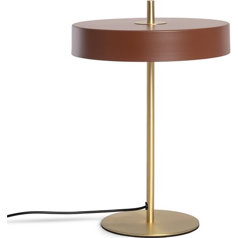 Ledkia – Lampe à poser métal Korkor brun – Design moderne – Éclairage optimal – Pour bureau, chambre ou salon