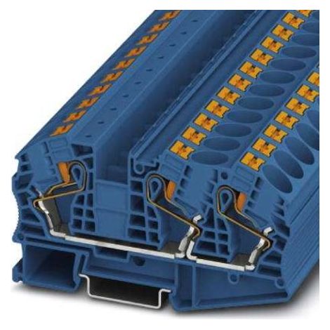 PT 16-twin N BU - Connecteur traversant bleu