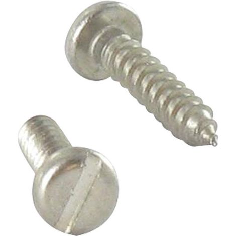 Vis tôle Inox A2 Tête cylindrique TC Fendue 3.9X16-10 pièces