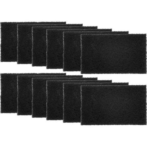 Confezione da 12 filtri assorbenti per bidoni, deodorante purificante con carbone attivo per secchi del compost - Rettangolare (1/4)