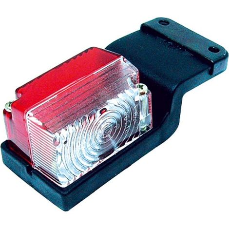 Feu de gabarit 12V à languette – Montage rapide – Dimensions 53 x 39 x 30 mm – Entraxe de fixation 62 mm pour remorques et utilitaires – SIM