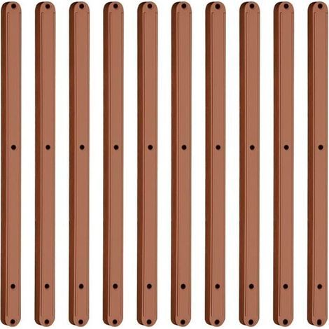 Lntyq – Lot de 10 glissières de tiroir en plastique 298 mm – Design caché silencieux – Résistant à l'usure – Pour armoires et tiroirs extensibles (1/4)