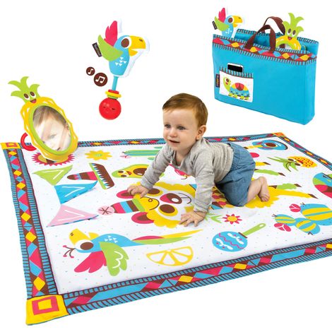 Tappetino Multi Attività 145x100 cm con Borsa Yookidoo Fiesta Playmat to Bag 40167 (1/5)