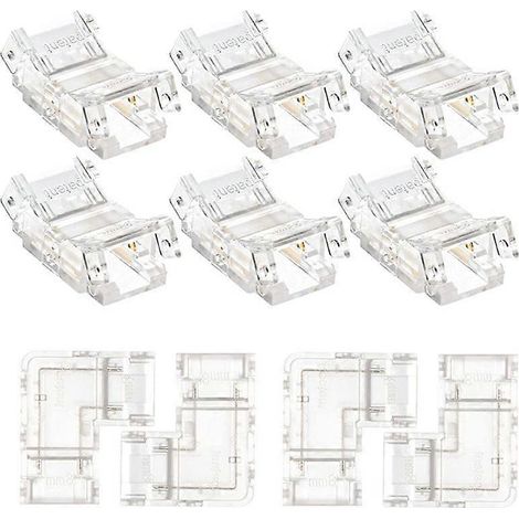 Set mit 10 8-mm-2-Pin-COB-LED-Steckverbindern für 8-mm-COB-LED-Streifen (1/5)