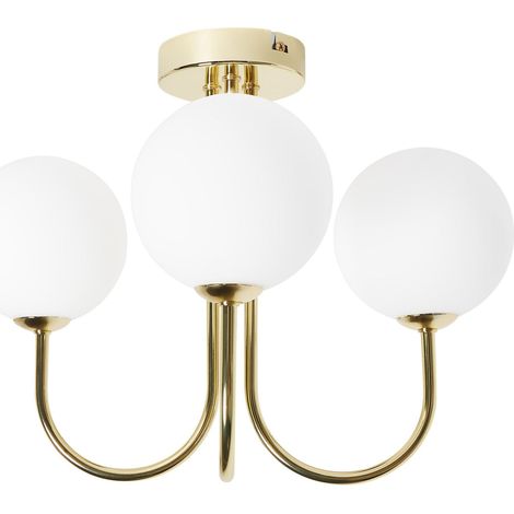 Deckenlampe SHIRE Glas Weiß