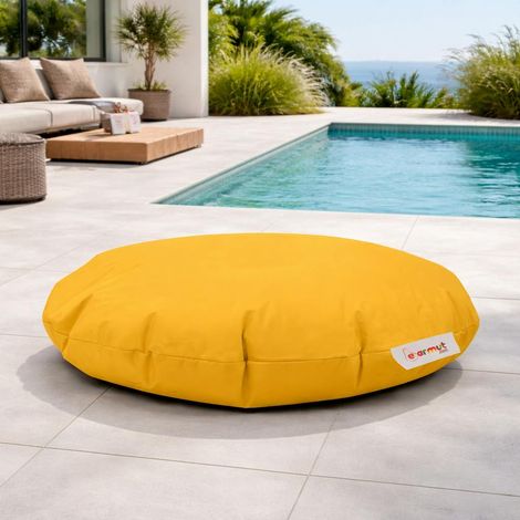 Pouf extérieur imperméable jaune 2 positions ARTA (1/5)