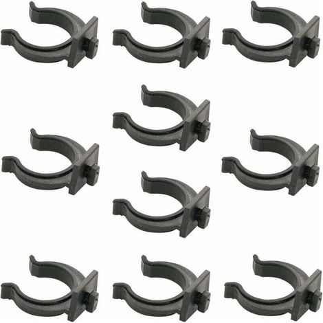 10x clip à baïonnette pour plinthe meuble tube pied cuisine salle bain piétement (1/4)