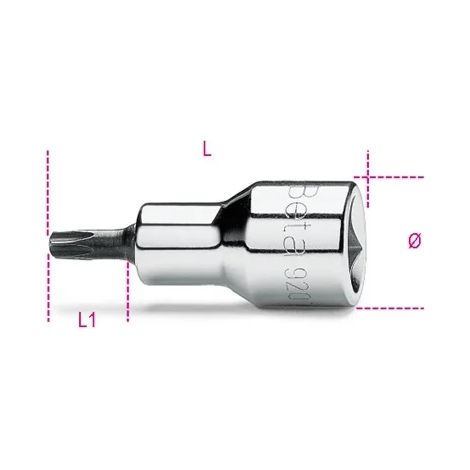 Chiave bussola torx lunga 1/2 beta 920tx/l - T60