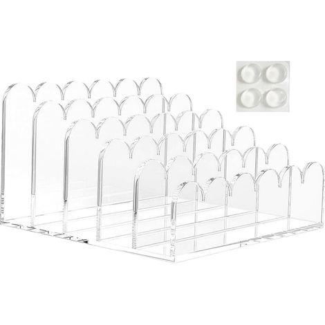 Organisateur de Bureau - Range Documents Transparent avec 5 Compartiments - (1/5)