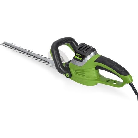 Taille haies 600W Lame double 59cm Protection mains Poignée avec interrupteur VITO
