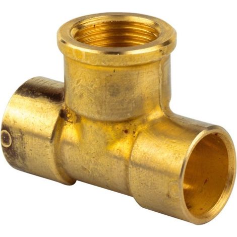 Té 130GC à souder Ø15 mm femelle à visser 1/2" en partie centrale - THERMADOR 130GC151515