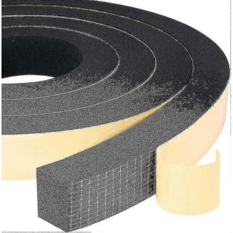Joint en mousse, 2 rouleaux, 25 mm (l) x 20 mm (h) x 4 m (l), étanche, antichoc, anti-collision, pour meubles (1/5)