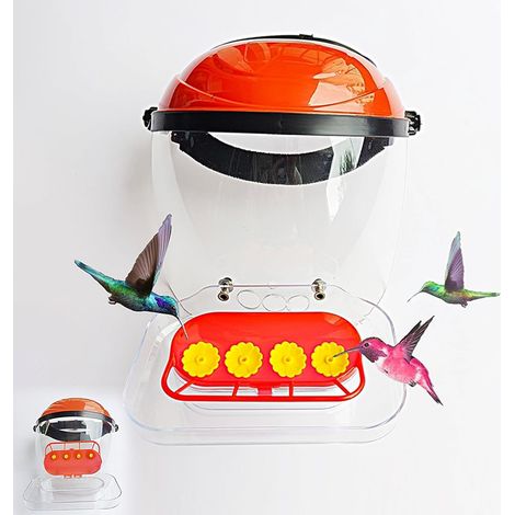 Kolibri-Fütterungshelm, freihändiges Beobachtungsgerät für den Außenbereich, 4-Port-Fütterungsdesign