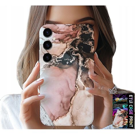Custodia per Samsung Galaxy A04S - eleganti motivi effetto marmo alla moda + vetro (1/5)