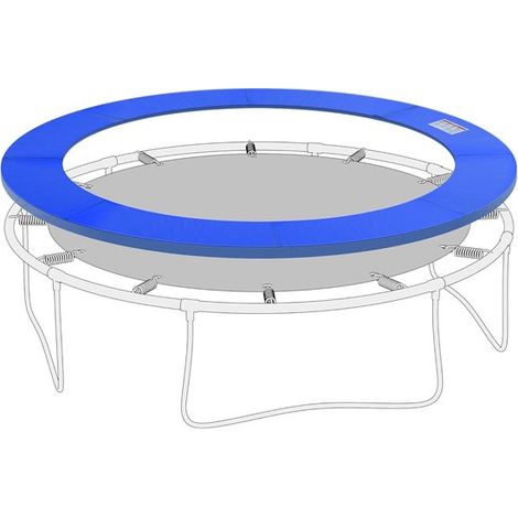 Schutzpolster – Trampolin-Randabdeckung – Ersatz-Schutzpolster für Trampolinen Ø 244 cm, Federabdeckung, UV-beständig, fest verbunden – Blau (1/2)